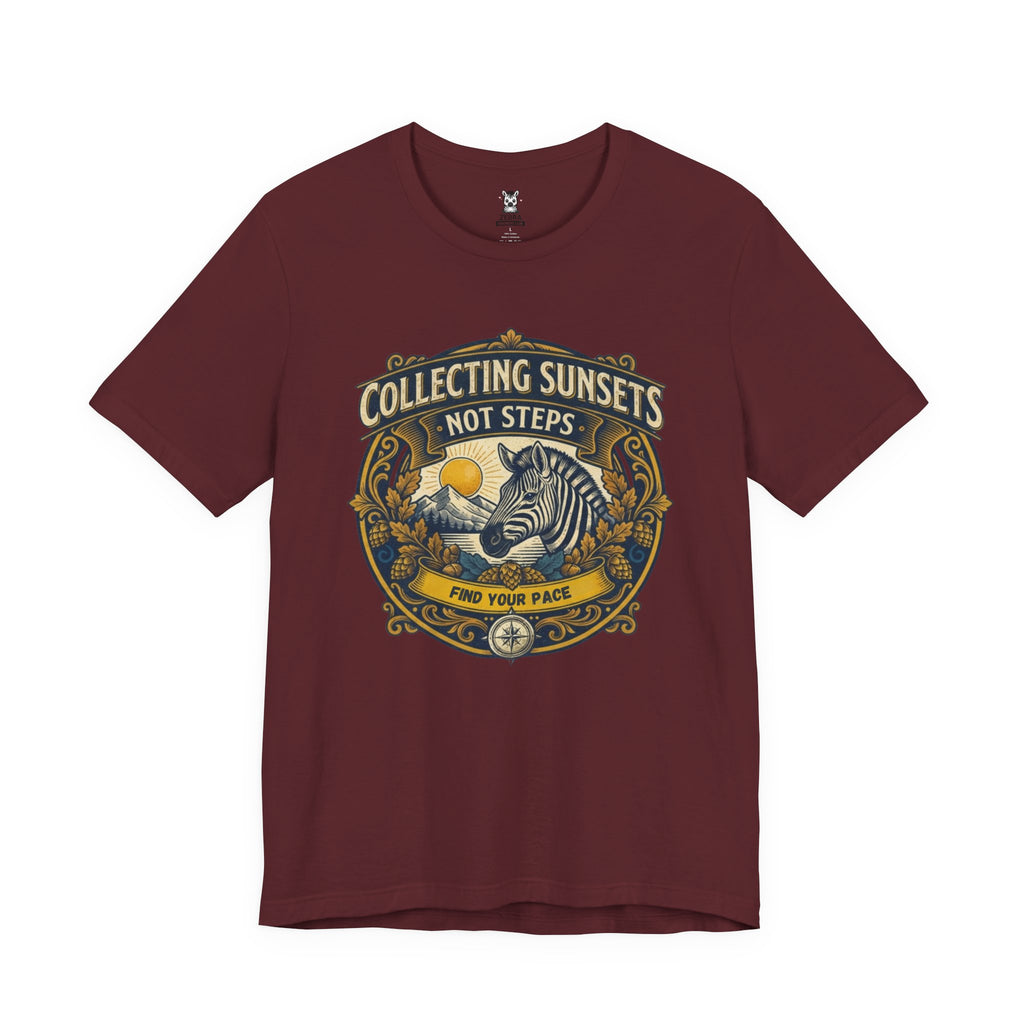 Collecting Sunsets Not Steps | Find Your Pace Tee
