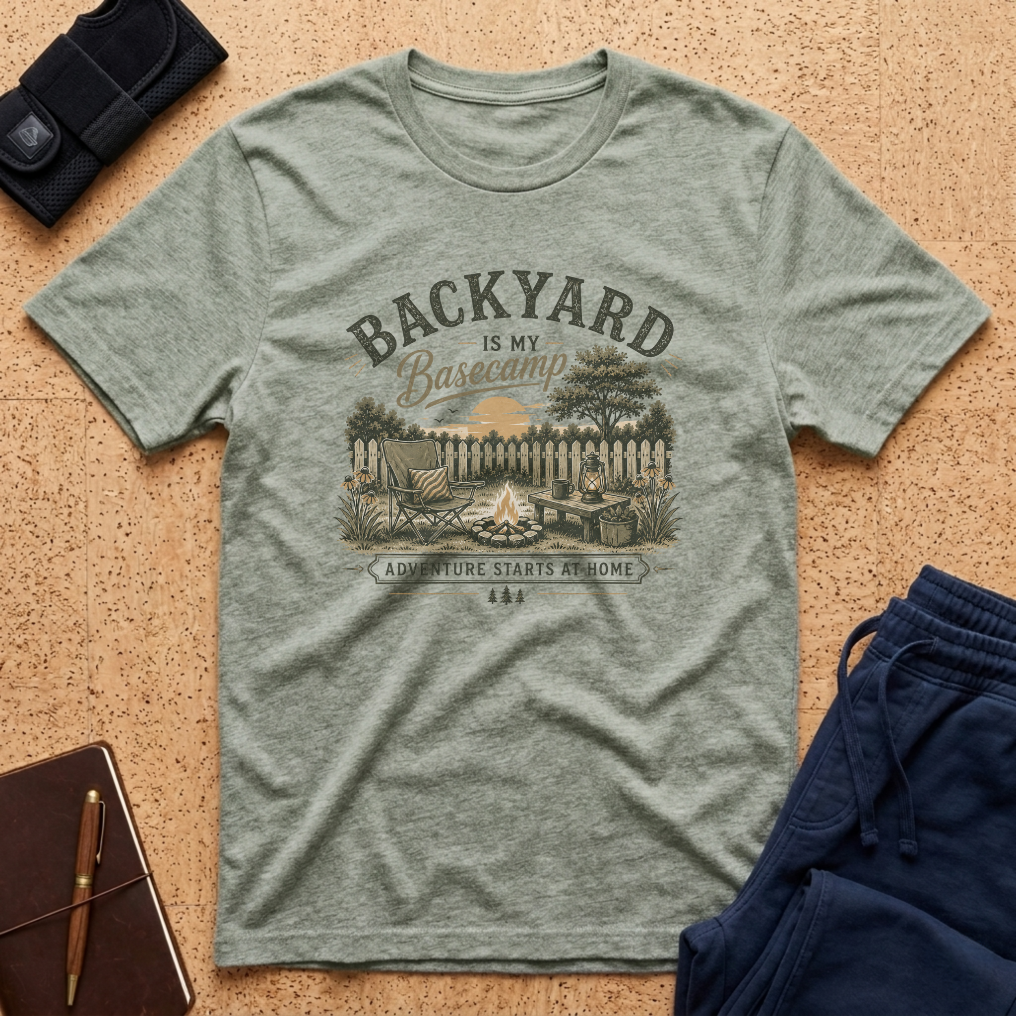 Backyard Is My Basecamp Tee