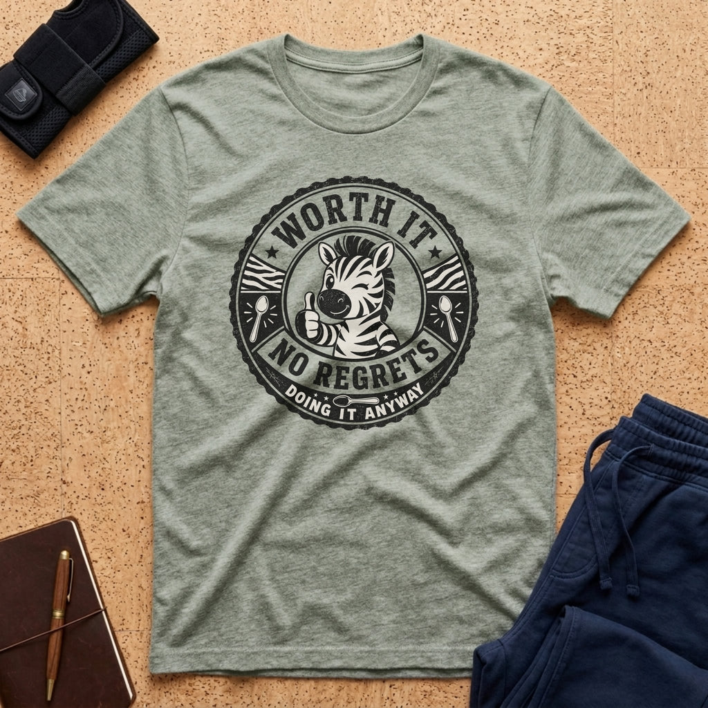 Worth It Doing It Anyway Zebra Tee