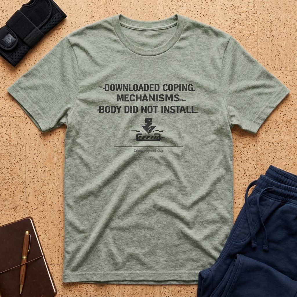 Downloaded Coping Mechanisms Tee