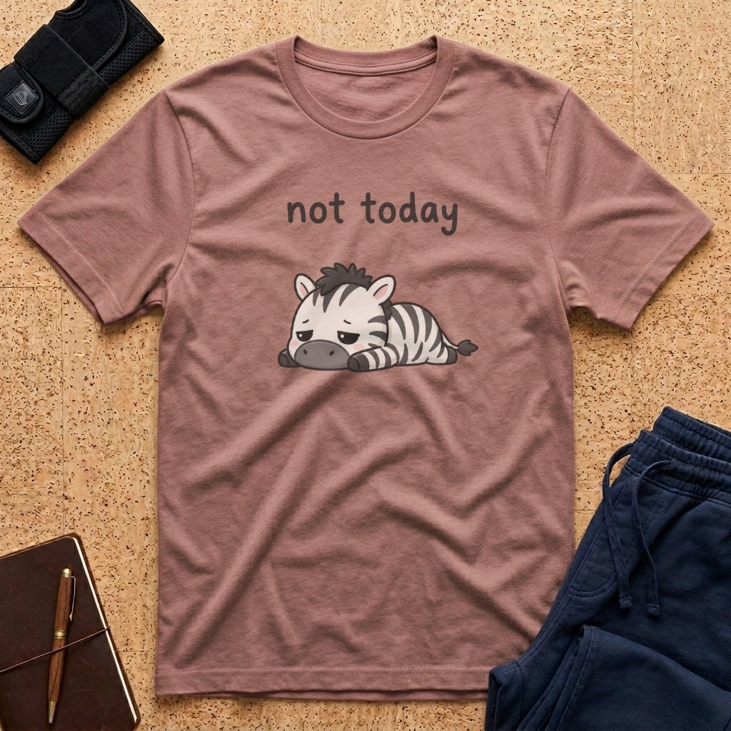 Not Today Deflated Zebra Tee