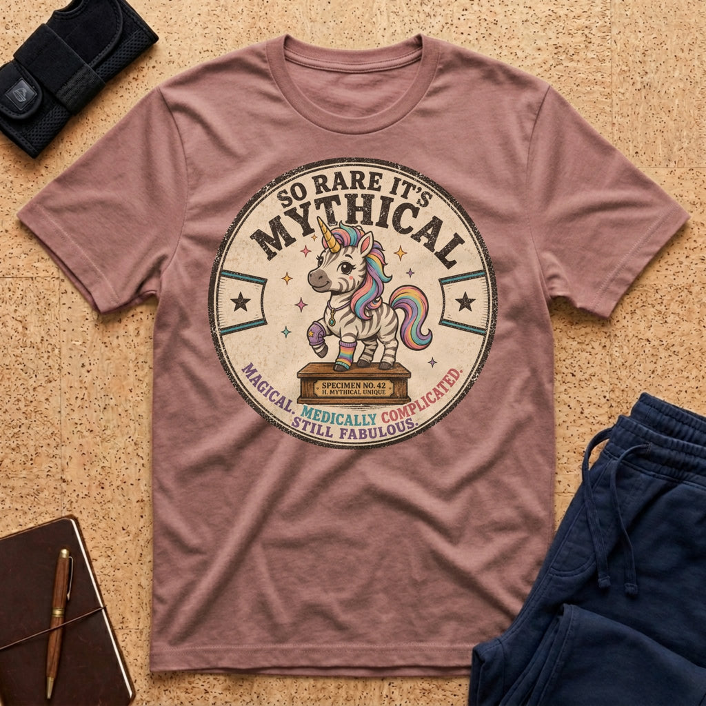 So Rare It's Mythical Badge Rainbow Tee