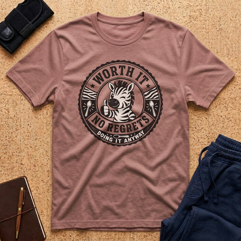 Worth It Doing It Anyway Zebra Tee