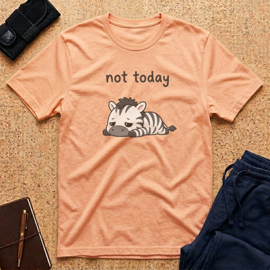 Not Today Deflated Zebra Tee