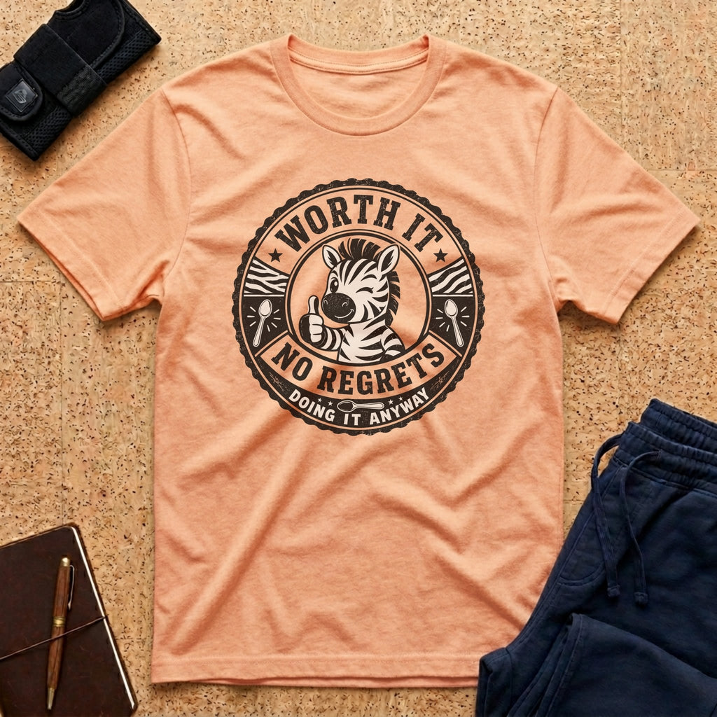 Worth It Doing It Anyway Zebra Tee