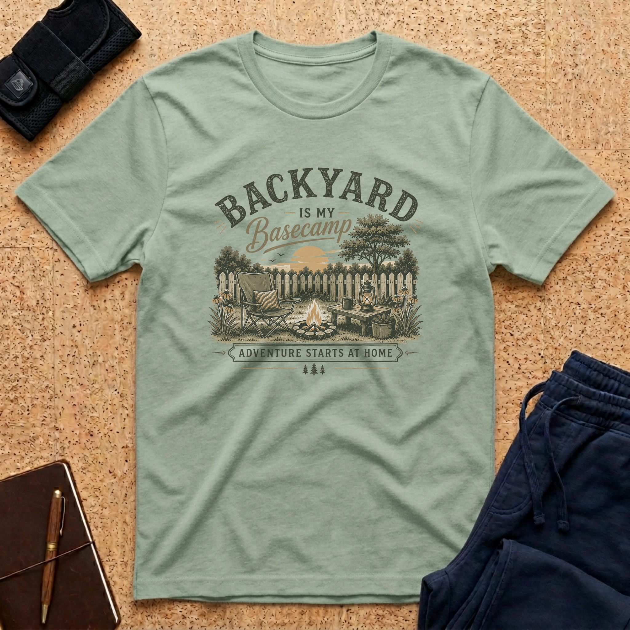 Backyard Is My Basecamp Tee