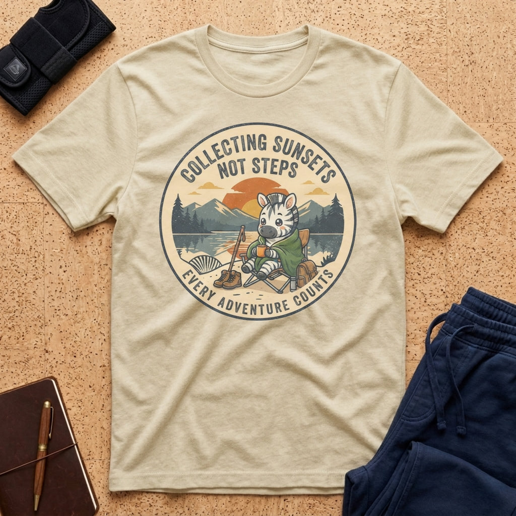 Collecting Sunsets Not Steps Tee