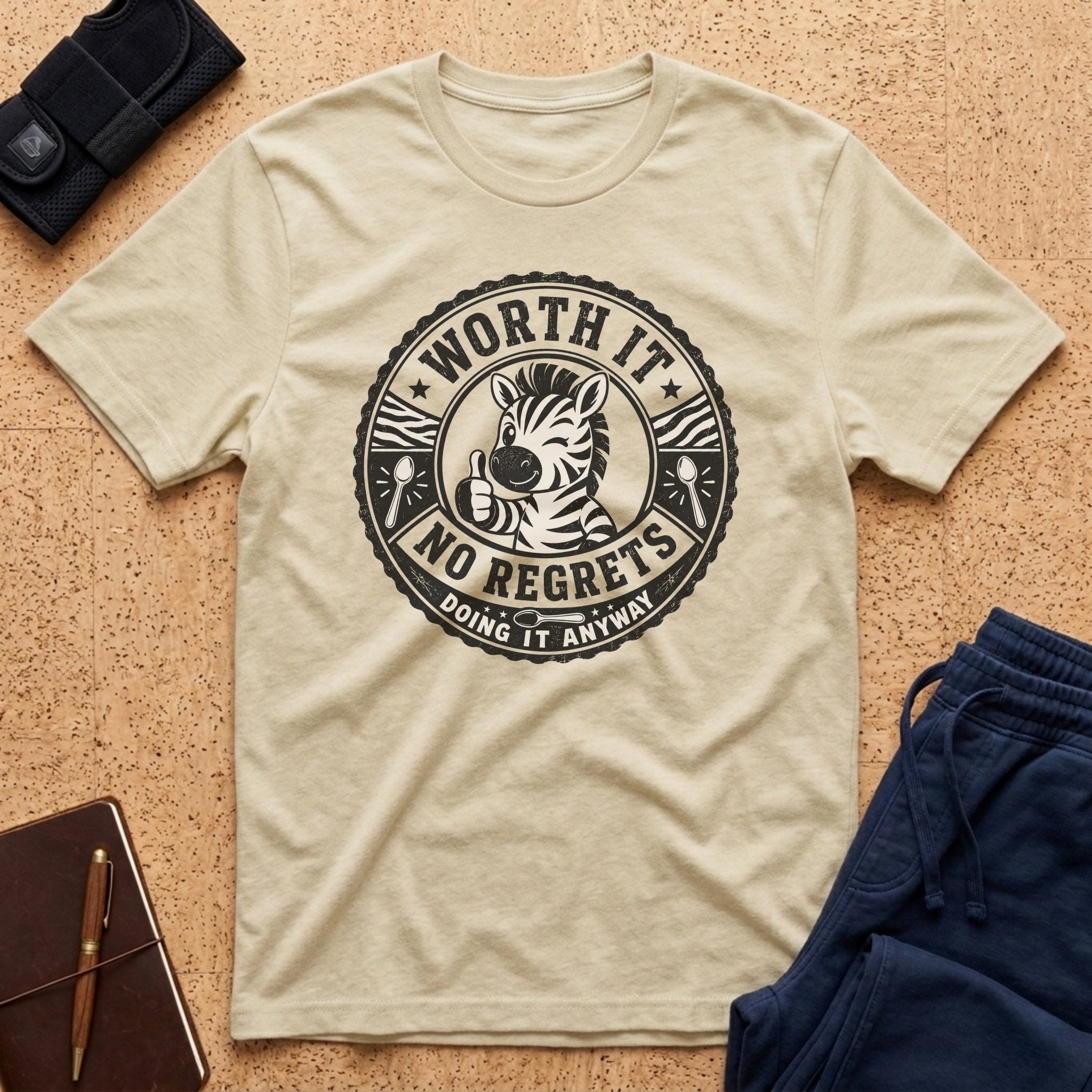 Worth It Doing It Anyway Zebra Tee