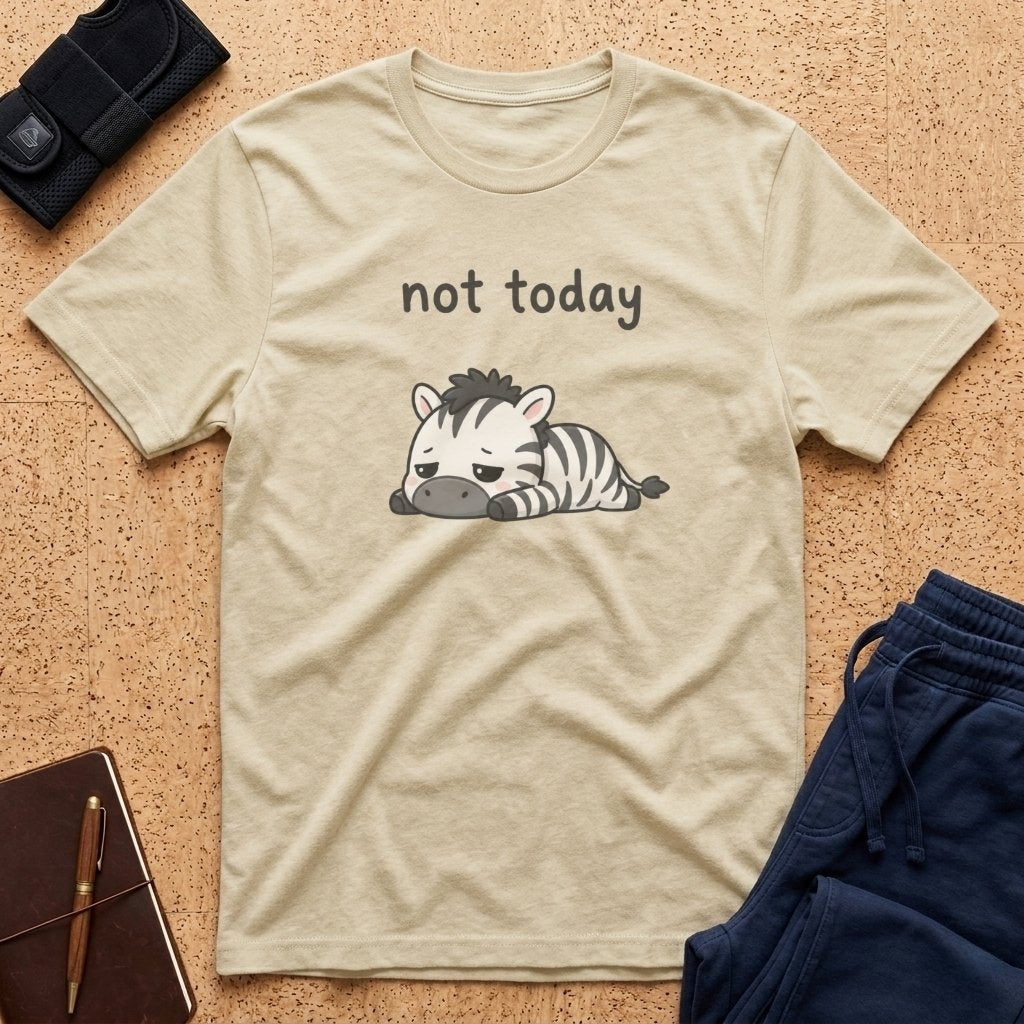 Not Today Deflated Zebra Tee