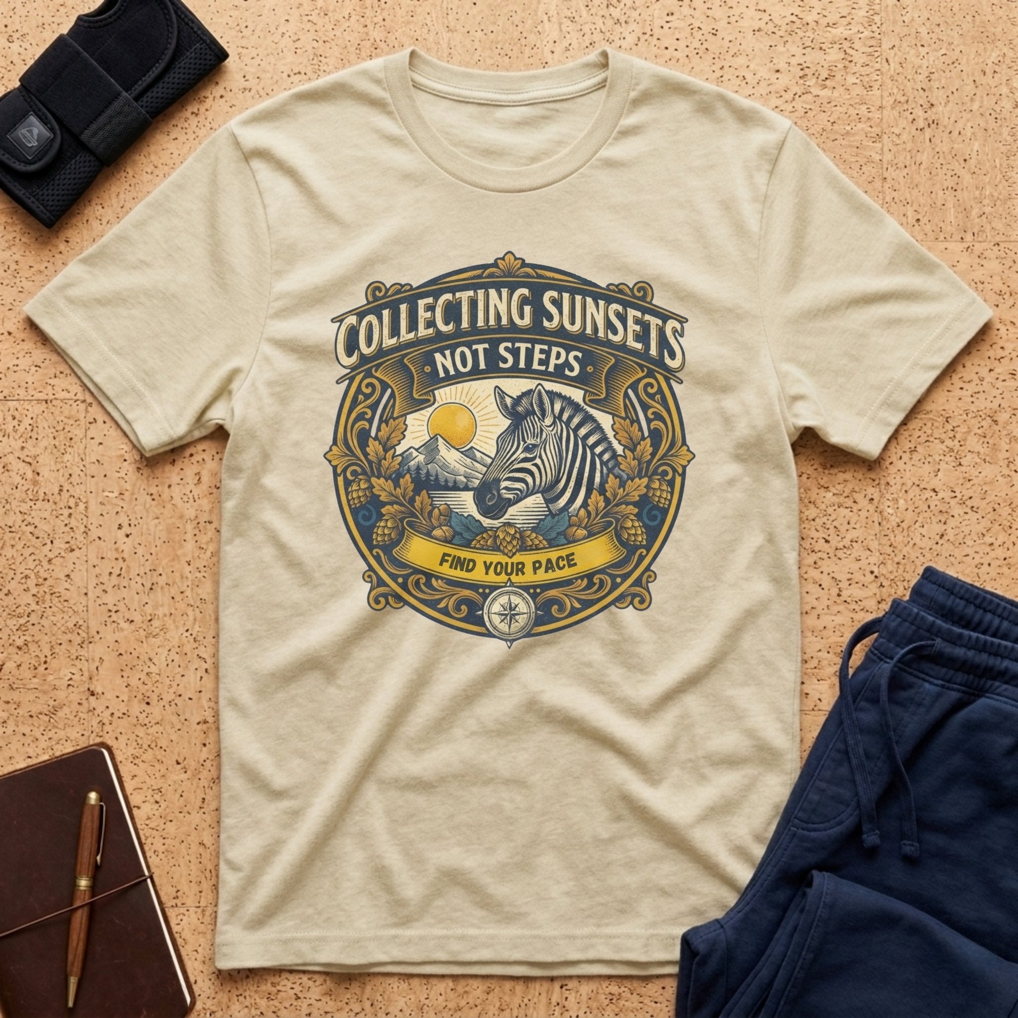 Collecting Sunsets Not Steps | Find Your Pace Tee