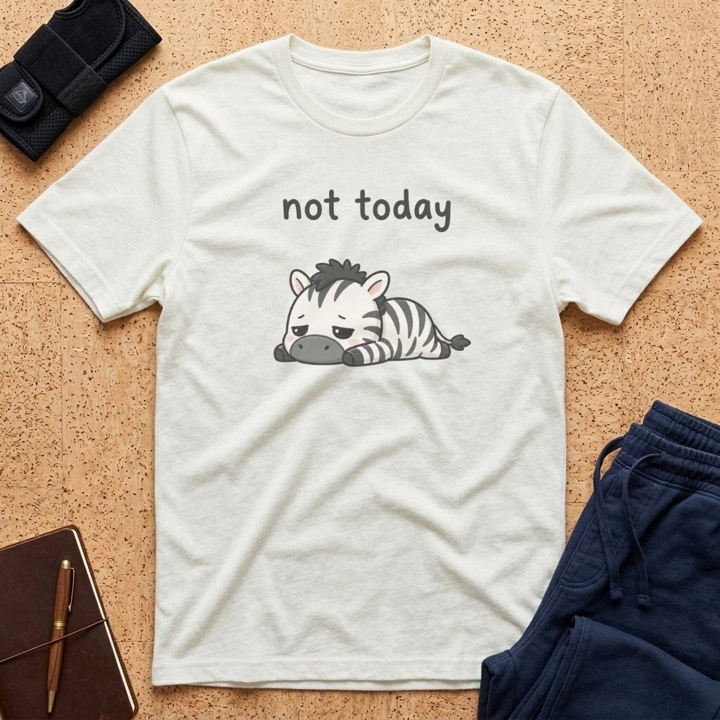 Not Today Deflated Zebra Tee