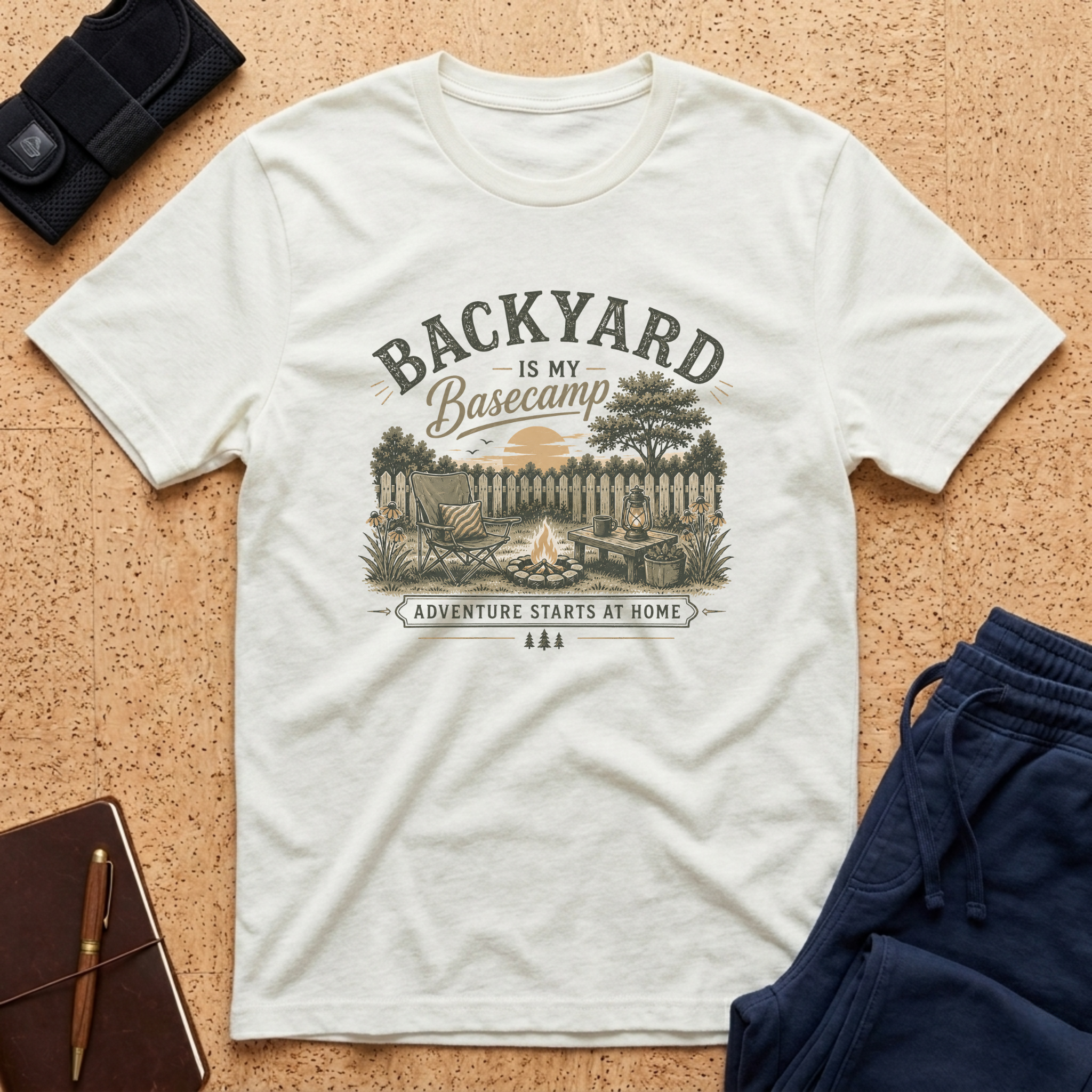 Backyard Is My Basecamp Tee