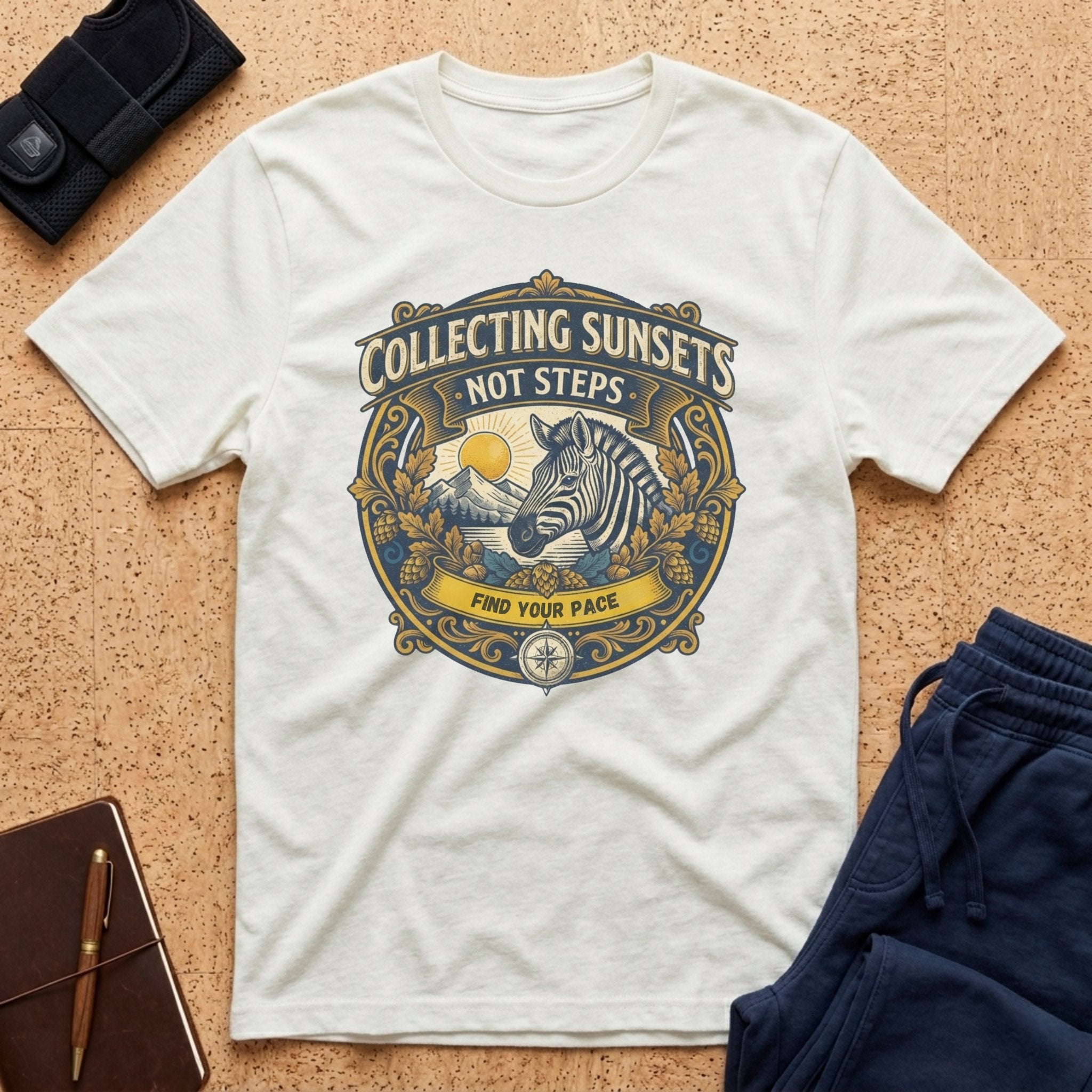 Collecting Sunsets Not Steps | Find Your Pace Tee